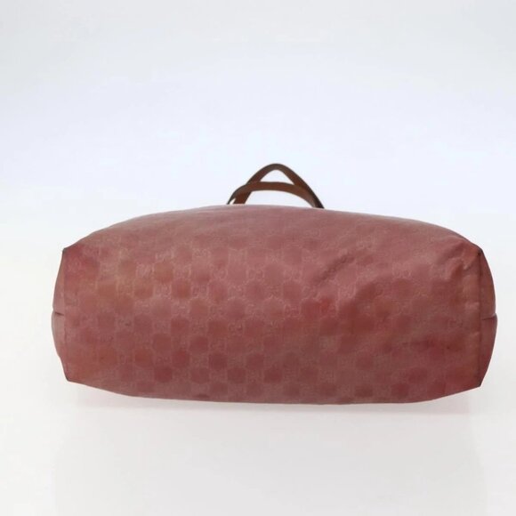 GUCCI GG Canvas Tote Bag Nylon Pink Gold 295252 Auth - Picture 10 of 16